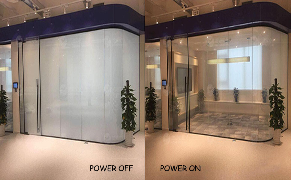 Smart Film Motorized technology with remote and smartphone control